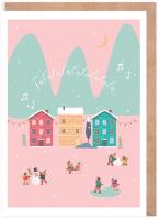 Opakowanie Kartka Boże Narodzenie Falalala, eko koperta K136