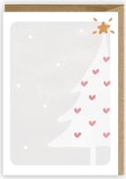 Opakowanie Kartka Boże Narodzenie Pastelowa choinka, eko K072