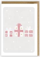 Opakowanie Kartka Boże Narodzenie Prezenty, eko koperta K073