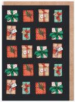 Opakowanie Kartka Boże Narodzenie Prezenty, eko koperta K129