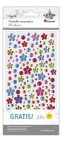 Opakowanie Kryształki samoprzylepne kwiatki mix 139szt