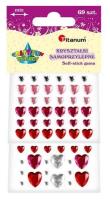 Opakowanie Kryształki samoprzylepne serca mix 69szt