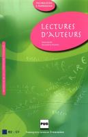 Lectures d'auteurs livre. Autor: Barthe Marie. SmakLiter.pl Okładka książki Lectures d'auteurs livre