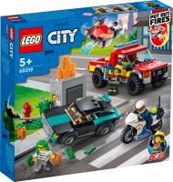 Lego CITY 60319 Akcja strażacka i policyjny pościg. Wydawca: LEGO(R). SmakLiter.pl Opakowanie Lego CITY 60319 Akcja strażacka i policyjny pościg