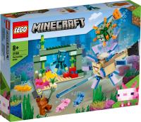 Lego MINECRAFT 21180 Walka ze strażnikami. Wydawca: LEGO(R). SmakLiter.pl Opakowanie Lego MINECRAFT 21180 Walka ze strażnikami