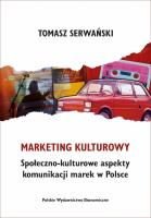 Marketing kulturowy. Autor: Tomasz Serwański. SmakLiter.pl Okładka książki Marketing kulturowy