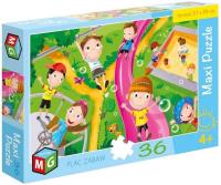 Maxi Puzzle 36 Plac zabaw. Wydawca: MULTIGRA. SmakLiter.pl Opakowanie Maxi Puzzle 36 Plac zabaw