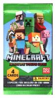 Minecraft Adventure Trading Cards Saszetka 4 sztuki. Wydawca: Panini. SmakLiter.pl Opakowanie Minecraft Adventure Trading Cards Saszetka 4 sztuki