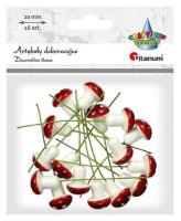 Opakowanie Muchomory styropianowe 17x20mm drucik 55mm 16szt