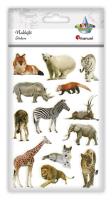 Opakowanie Naklejki wypukłe miękkie zwierzęta mix 13szt