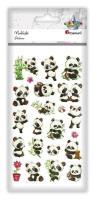 Opakowanie Naklejki wypukłe misie panda mix 22szt