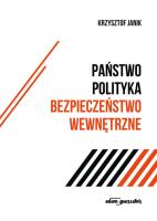 Okładka książki Państwo-polityka-bezpieczeństwo wewnętrzne