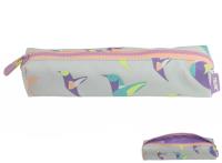 Opakowanie Piórniki mini kwadratowy Milan SUGAR COLIBRI PASTEL szaro-różowy