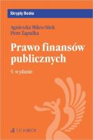 Prawo finansów publicznych w.5. Autor: dr Agnieszka Mikos-Sitek, Zapadka Piotr. SmakLiter.pl Okładka książki Prawo finansów publicznych w.5