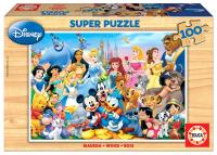 Puzzle 100 Cudowny świat Walta Disneya (drewniane). Wydawca: Educa. SmakLiter.pl Opakowanie Puzzle 100 Cudowny świat Walta Disneya (drewniane)