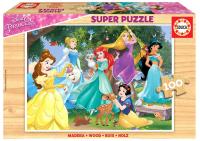 Puzzle 100 Księżniczki z bajek Disneya (drewniane). Wydawca: Educa. SmakLiter.pl Opakowanie Puzzle 100 Księżniczki z bajek Disneya (drewniane)
