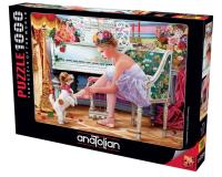 Puzzle 1000 Balerina z pieskiem. Wydawca: Anatolian. SmakLiter.pl Opakowanie Puzzle 1000 Balerina z pieskiem