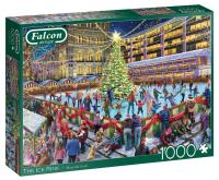Puzzle 1000 Falcon Lodowisko G3. Wydawca: Jumbo. SmakLiter.pl Opakowanie Puzzle 1000 Falcon Lodowisko G3