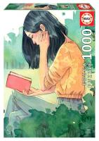 Puzzle 1000 Wielbicielka książek, Esther Gili G3. Wydawca: Educa. SmakLiter.pl Opakowanie Puzzle 1000 Wielbicielka książek, Esther Gili G3