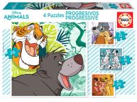 Puzzle 12+16+20+25 Bohaterowie bajek Disneya G3. Wydawca: Educa. SmakLiter.pl Opakowanie Puzzle 12+16+20+25 Bohaterowie bajek Disneya G3