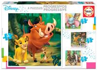 Puzzle 12+16+20+25 Bohaterowie bajek Disneya G3. Wydawca: Educa. SmakLiter.pl Opakowanie Puzzle 12+16+20+25 Bohaterowie bajek Disneya G3