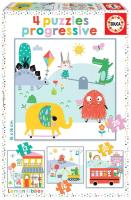 Puzzle 12+16+20+25 Lemon Ribbon G3. Wydawca: Educa. SmakLiter.pl Opakowanie Puzzle 12+16+20+25 Lemon Ribbon G3