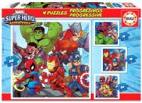 Puzzle 12+16+20+25 Marvel Super Hero Adventures G3. Wydawca: Educa. SmakLiter.pl Opakowanie Puzzle 12+16+20+25 Marvel Super Hero Adventures G3