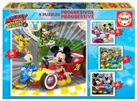 Puzzle 12+16+20+25 Myszka Miki i raźni rajdowcy G3. Wydawca: Educa. SmakLiter.pl Opakowanie Puzzle 12+16+20+25 Myszka Miki i raźni rajdowcy G3