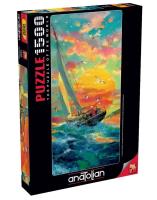 Puzzle 1500 Kolorowy zachód słońca. Wydawca: Anatolian. SmakLiter.pl Opakowanie Puzzle 1500 Kolorowy zachód słońca