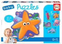 Puzzle 2-4 Morskie stworzenia G3. Wydawca: Educa. SmakLiter.pl Opakowanie Puzzle 2-4 Morskie stworzenia G3