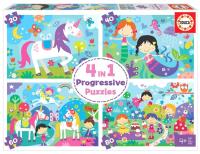 Puzzle 20+40+60+80 Bajkowy świat G3. Wydawca: Educa. SmakLiter.pl Opakowanie Puzzle 20+40+60+80 Bajkowy świat G3