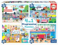 Puzzle 20+40+60+80 Bohaterowie w akcji G3. Wydawca: Educa. SmakLiter.pl Opakowanie Puzzle 20+40+60+80 Bohaterowie w akcji G3