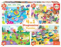 Puzzle 20+40+60+80 Dzień w szkole G3. Wydawca: Educa. SmakLiter.pl Opakowanie Puzzle 20+40+60+80 Dzień w szkole G3