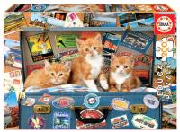 Puzzle 200 Kocięta ruszają w podróż G3. Wydawca: Educa. SmakLiter.pl Opakowanie Puzzle 200 Kocięta ruszają w podróż G3