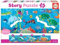 Puzzle 26 Podwodny świat (panorama) G3. Wydawca: Educa. SmakLiter.pl Opakowanie Puzzle 26 Podwodny świat (panorama) G3