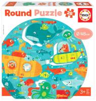 Puzzle 28 Pod wodą (okrągłe) G3. Wydawca: Educa. SmakLiter.pl Opakowanie Puzzle 28 Pod wodą (okrągłe) G3