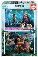 Puzzle 2x100 Raya i ostatni smok G3. Wydawca: Educa. SmakLiter.pl Opakowanie Puzzle 2x100 Raya i ostatni smok G3