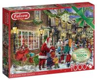 Opakowanie Puzzle 2x1000 Falcon Christmas Listy do Mikołaja