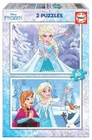 Puzzle 2x20 Kraina Lodu G3. Wydawca: Educa. SmakLiter.pl Opakowanie Puzzle 2x20 Kraina Lodu G3