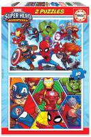 Puzzle 2x20 Marvel Super Hero Adventures G3. Wydawca: Educa. SmakLiter.pl Opakowanie Puzzle 2x20 Marvel Super Hero Adventures G3