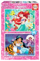 Puzzle 2x48 Aladyn/Mała Syrenka G3. Wydawca: Educa. SmakLiter.pl Opakowanie Puzzle 2x48 Aladyn/Mała Syrenka G3