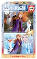 Puzzle 2x50 Kraina Lodu II (drewniane) G3. Wydawca: Educa. SmakLiter.pl Opakowanie Puzzle 2x50 Kraina Lodu II (drewniane) G3