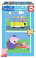 Puzzle 2x9 Świnka Peppa (drewniane) G3. Wydawca: Educa. SmakLiter.pl Opakowanie Puzzle 2x9 Świnka Peppa (drewniane) G3