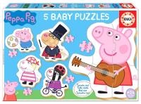 Puzzle 3-5 Świnka Peppa G3. Wydawca: Educa. SmakLiter.pl Opakowanie Puzzle 3-5 Świnka Peppa G3
