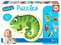 Puzzle 3-5 Zwierzęta tropikalne G3. Wydawca: Educa. SmakLiter.pl Opakowanie Puzzle 3-5 Zwierzęta tropikalne G3