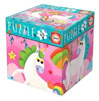 Puzzle 48 Cube - Jednorożce G3. Wydawca: Educa. SmakLiter.pl Opakowanie Puzzle 48 Cube - Jednorożce G3