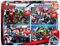 Puzzle 50+80+100+150 Avengers G3. Wydawca: Educa. SmakLiter.pl Opakowanie Puzzle 50+80+100+150 Avengers G3