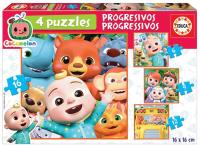 Puzzle 6+9+12+16 Cocomelon G3. Wydawca: Educa. SmakLiter.pl Opakowanie Puzzle 6+9+12+16 Cocomelon G3