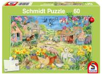 Puzzle 60 Moja mała farma G3. Wydawca: Schmidt. SmakLiter.pl Opakowanie Puzzle 60 Moja mała farma G3