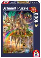 Puzzle PQ 1000 Miasto w niebie G3. Wydawca: Schmidt. SmakLiter.pl Opakowanie Puzzle PQ 1000 Miasto w niebie G3